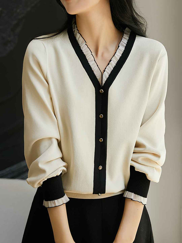 Collier à Pétales Vintage Lily Top Tricoté