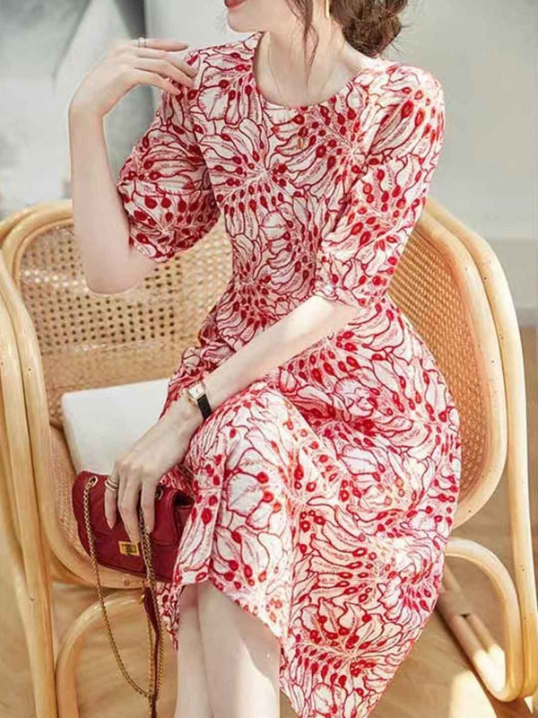 Robe Imprimée à Col Rond Genesis Vacation