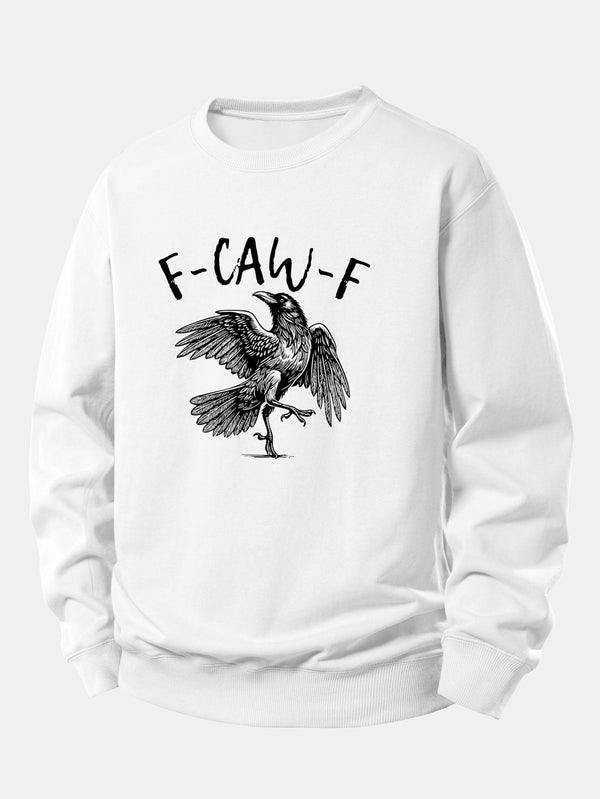 Relaxed Fit Printed Raven Sweatshirt