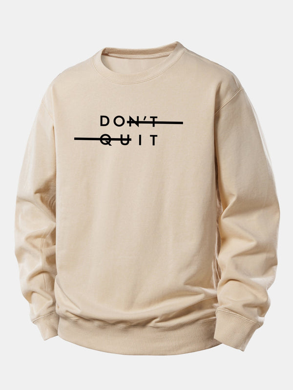 Ne Quittez Pas Printed Relaxed Fit Sweatshirt