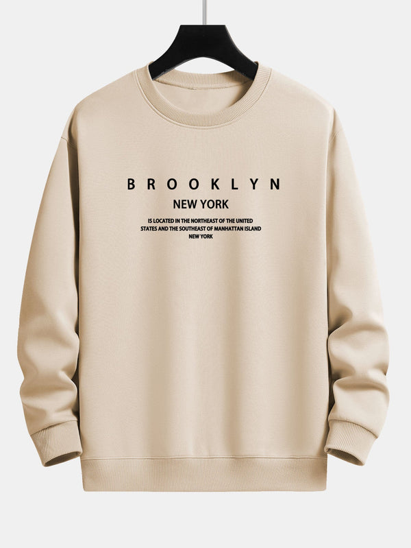 Relaxed Fit Brooklyn NY Sweatshirt