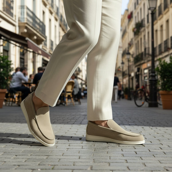 Mocassins élégants en daim