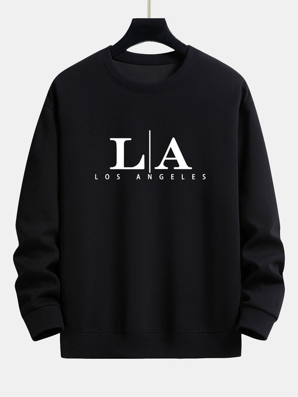 Los Angeles Print Relax Fit Sweatshirt