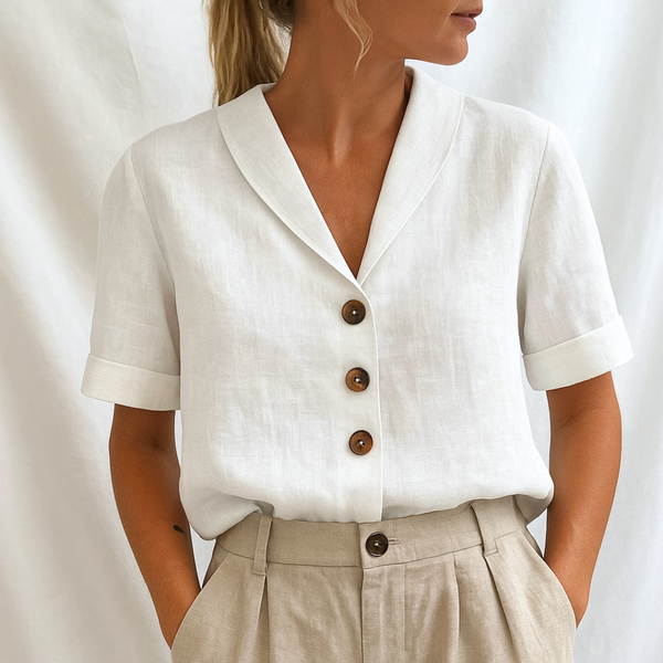 Lois™ - Blouse unie et élégante