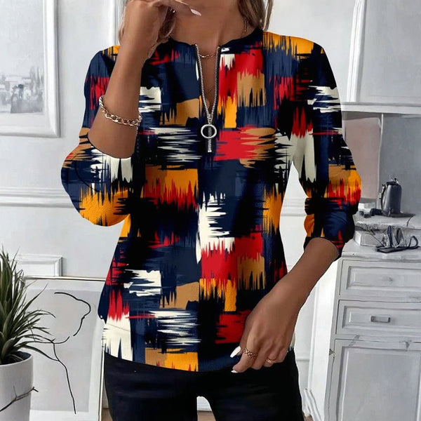 【Manches longues】Sweat-shirt vintage coloré