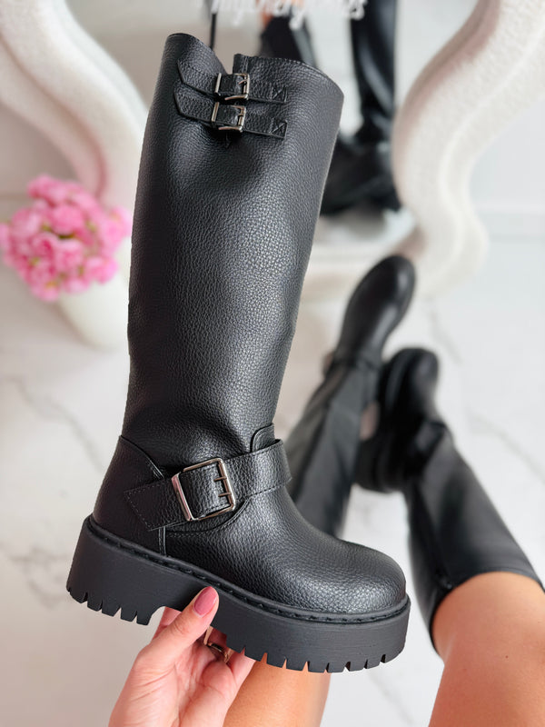 Bottes Hautes Rosa Noires