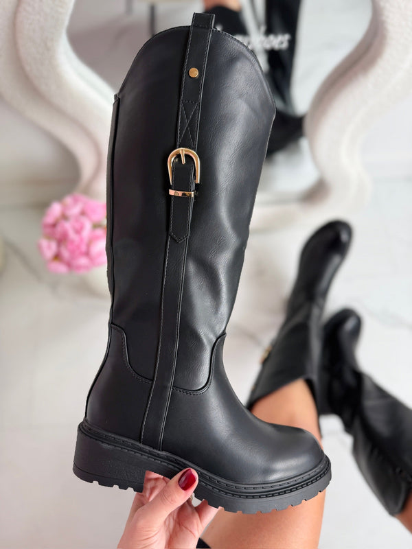 Bottes Hautes Lara Noires