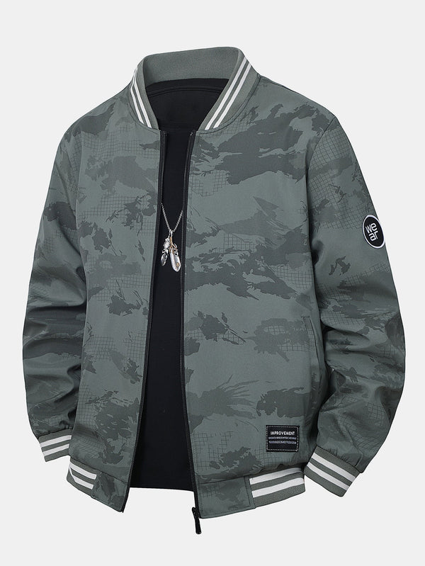 Camouflage Baseball Jacket