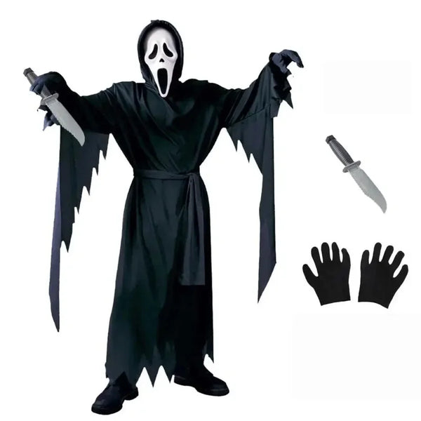 DÉGUISEMENT GHOSTFACE (SCREAM) POUR ENFANTS ET ADOLESCENTS
