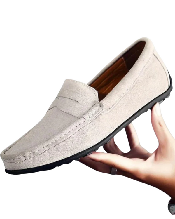 Mocassins classiques en daim pour hommes